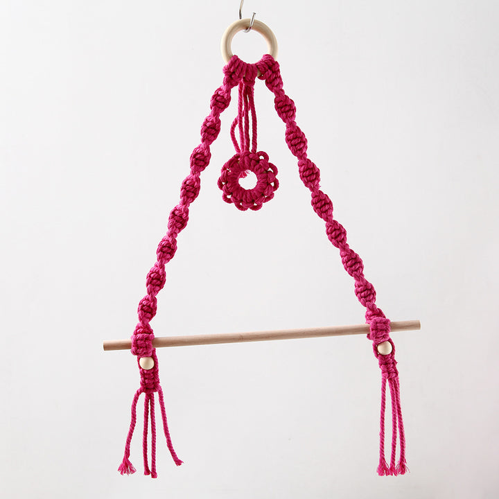 Macrame Flower Wall Hanging Organizer