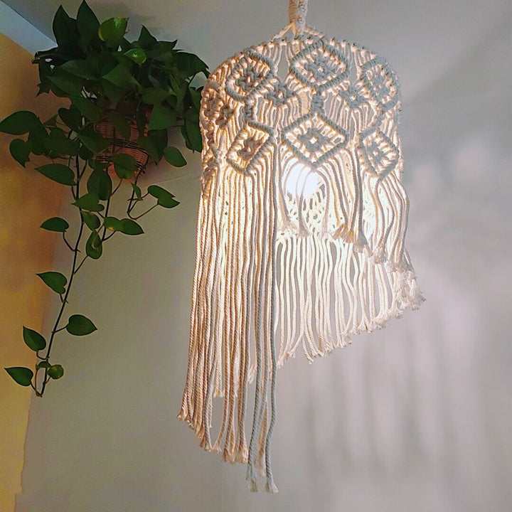 Macrame Hanging Lamp Shade