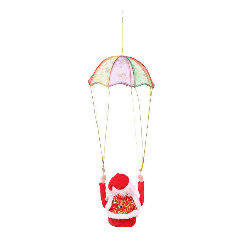Santa Claus decoration figure with parachute