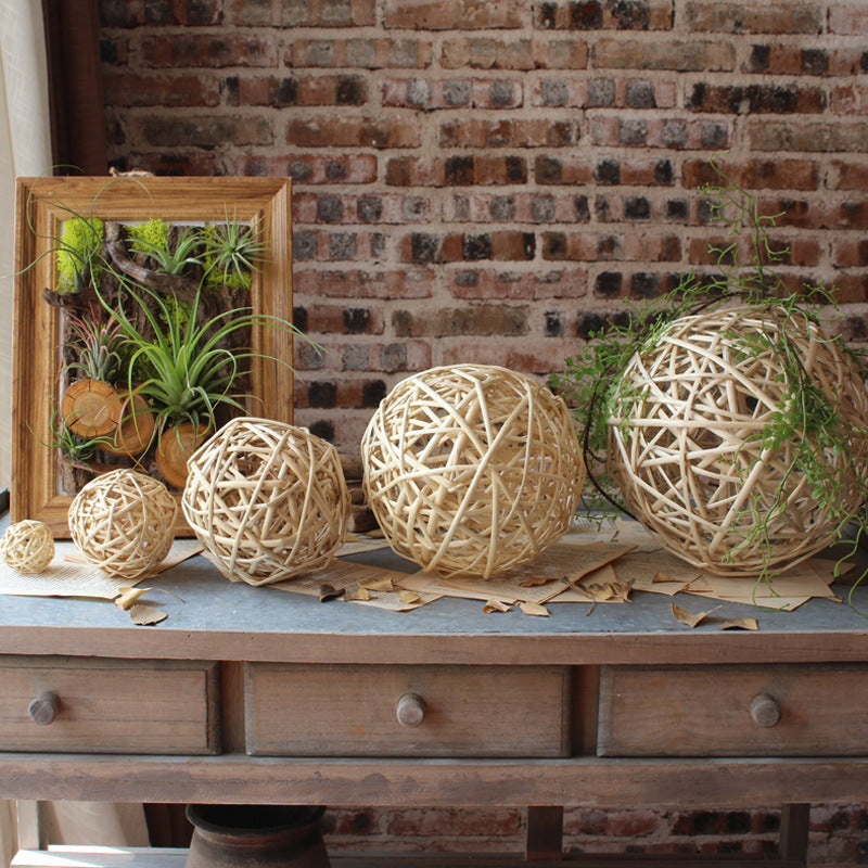 Decorative natural basket