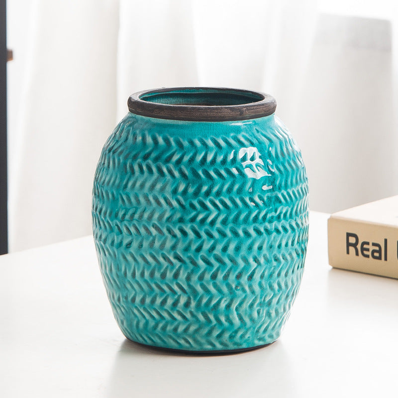 Decorative ceramic vase