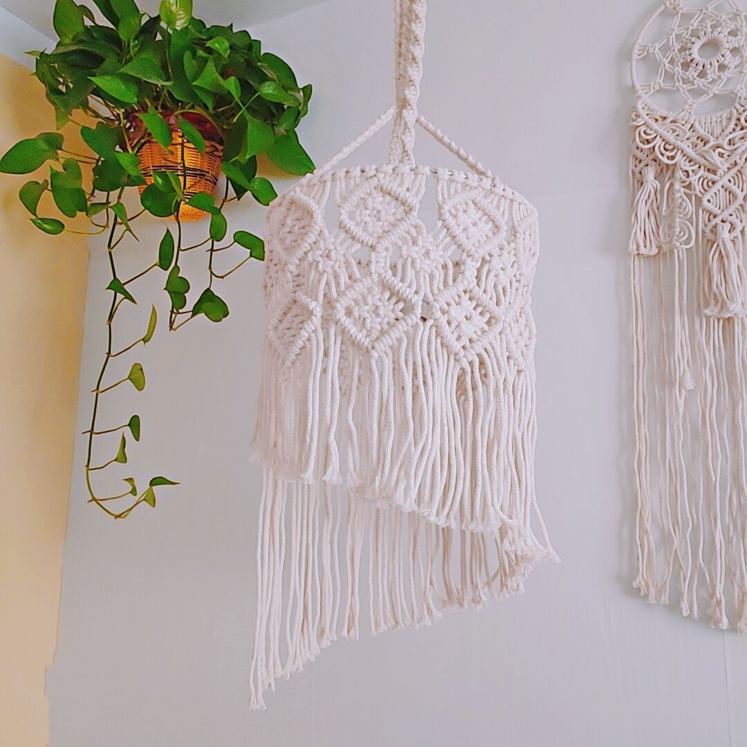 Macrame Hanging Lamp Shade