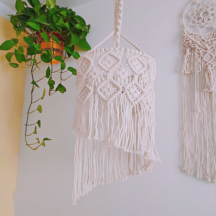 Macrame Hanging Lamp Shade