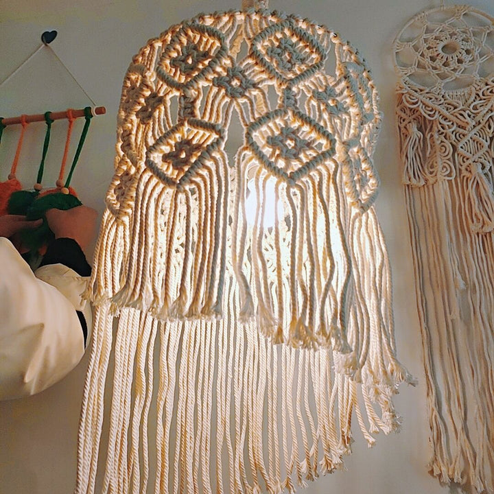 Macrame Hanging Lamp Shade