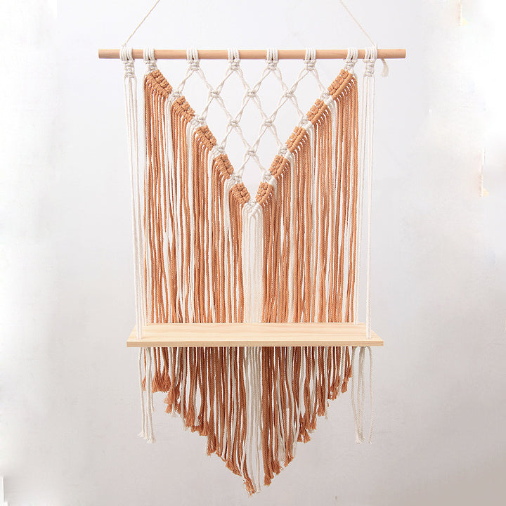 Wall-Mounted Macramé Shelf