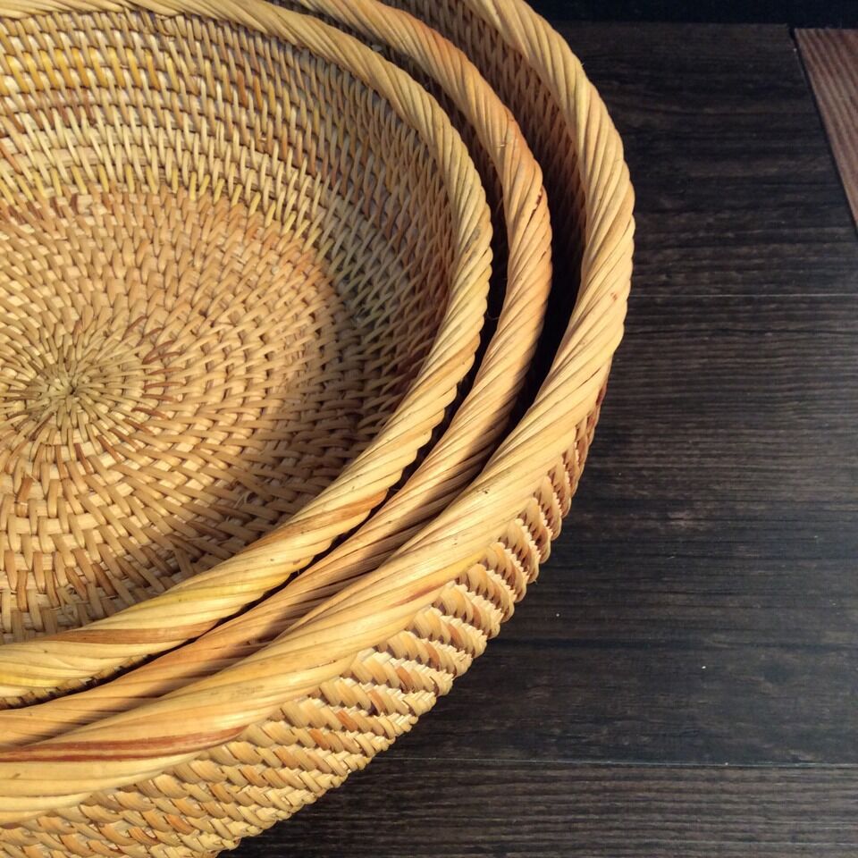 Decorative woven basket
