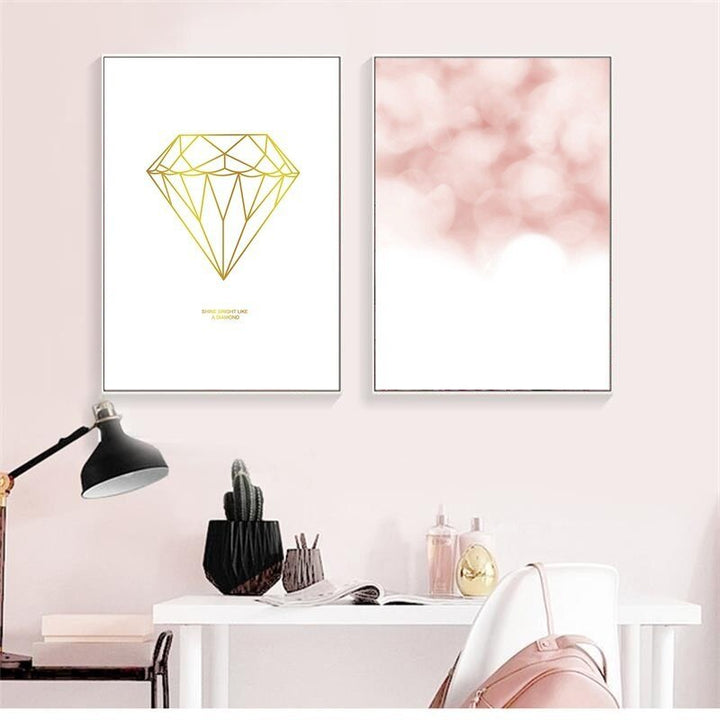 Flamingo Reflection - Canvas Wall Art Painting