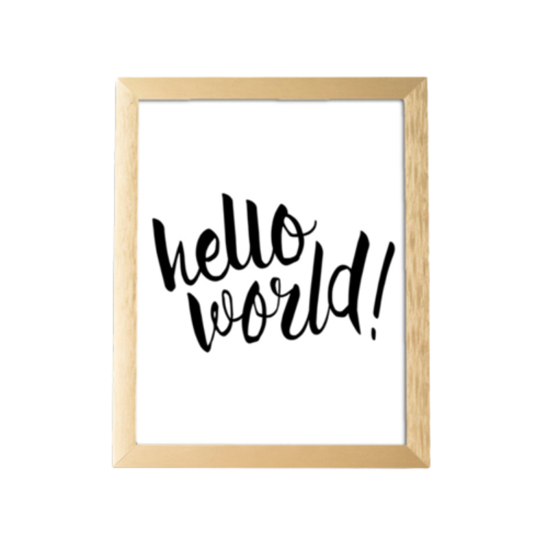 Hello World Nursery Quote - Canvas Wall Art Painting