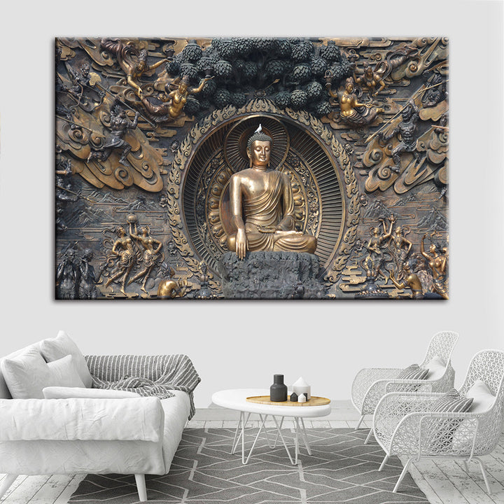 Mahavira Peaceful - Canvas Wall Art Painting