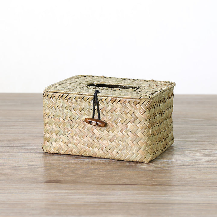 Handcrafted Natural Fiber Storage Box