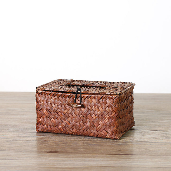 Handcrafted Natural Fiber Storage Box