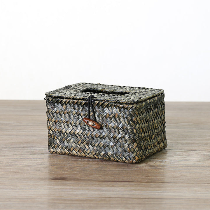 Handcrafted Natural Fiber Storage Box