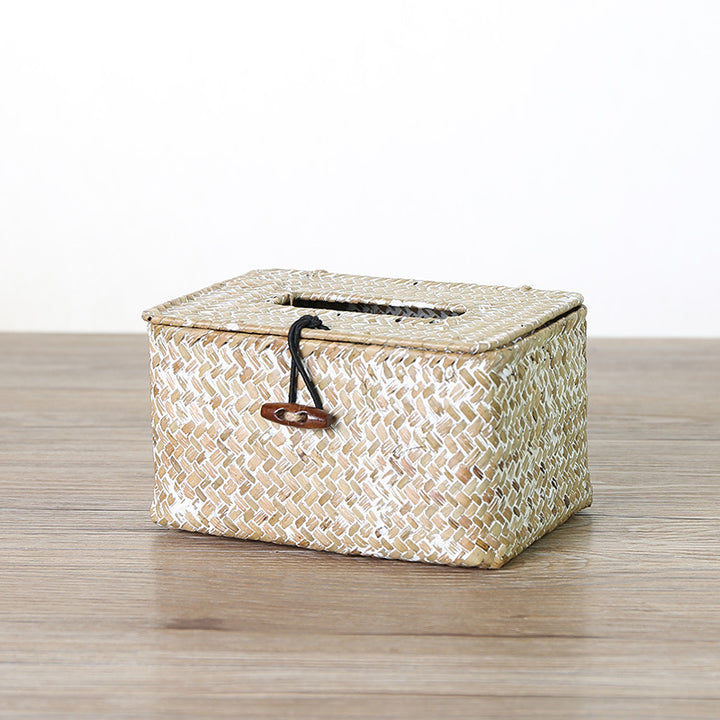 Handcrafted Natural Fiber Storage Box