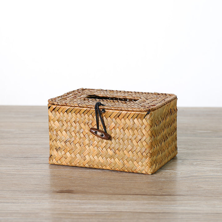 Handcrafted Natural Fiber Storage Box