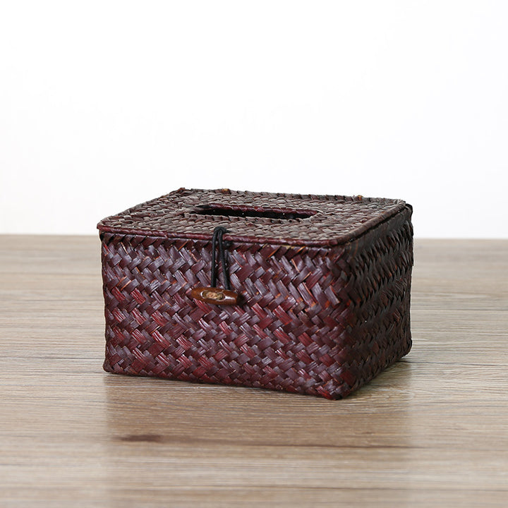 Handcrafted Natural Fiber Storage Box