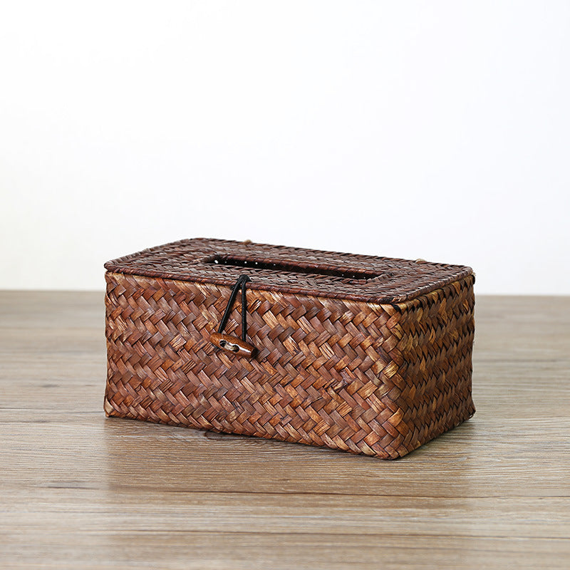 Handmade Woven Tissue Box Cover