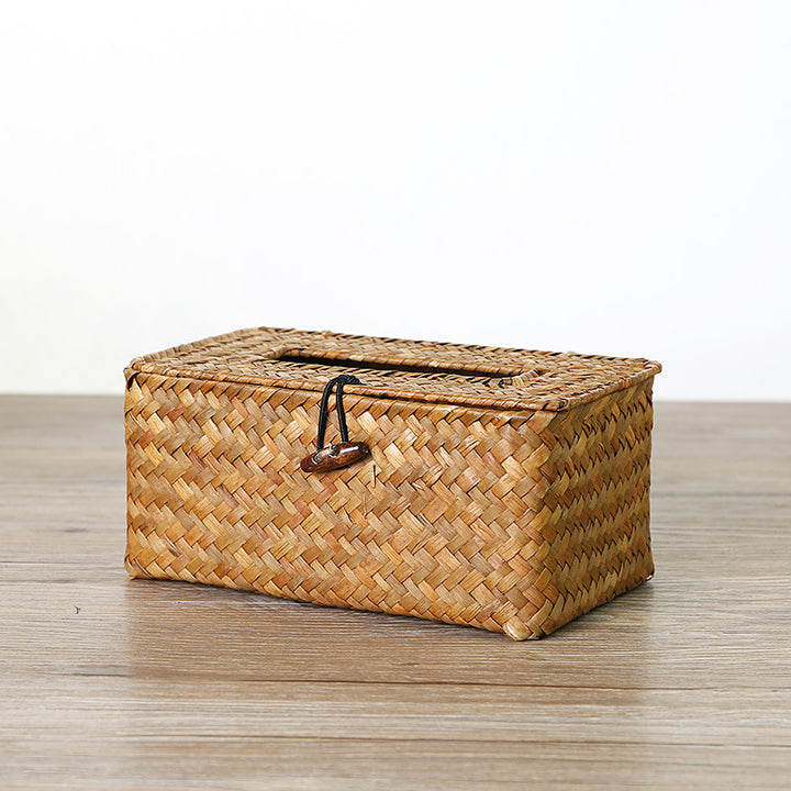 Handmade Woven Tissue Box Cover