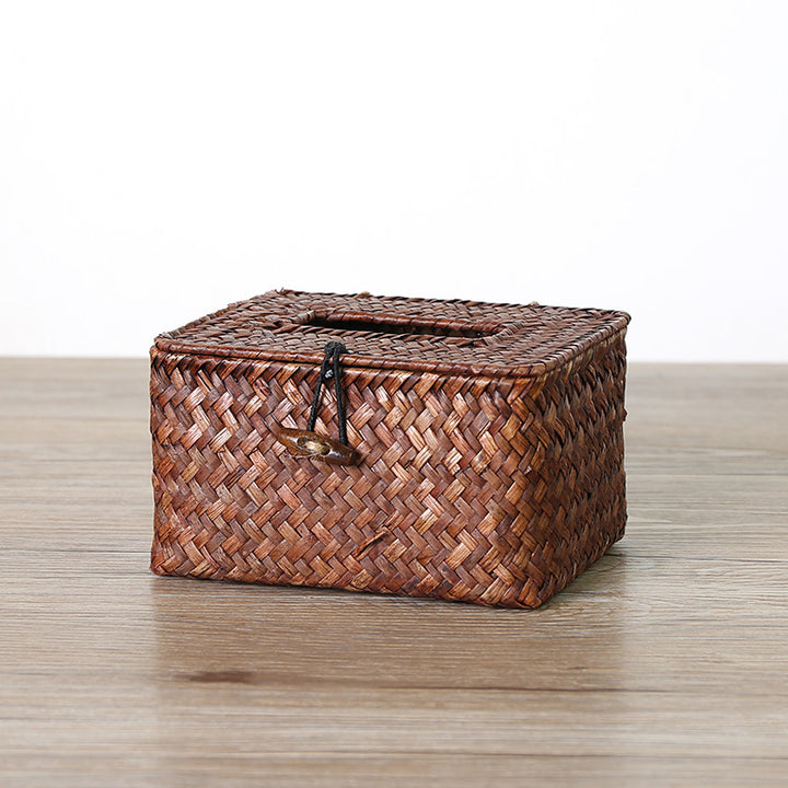 Handmade Woven Tissue Box Cover