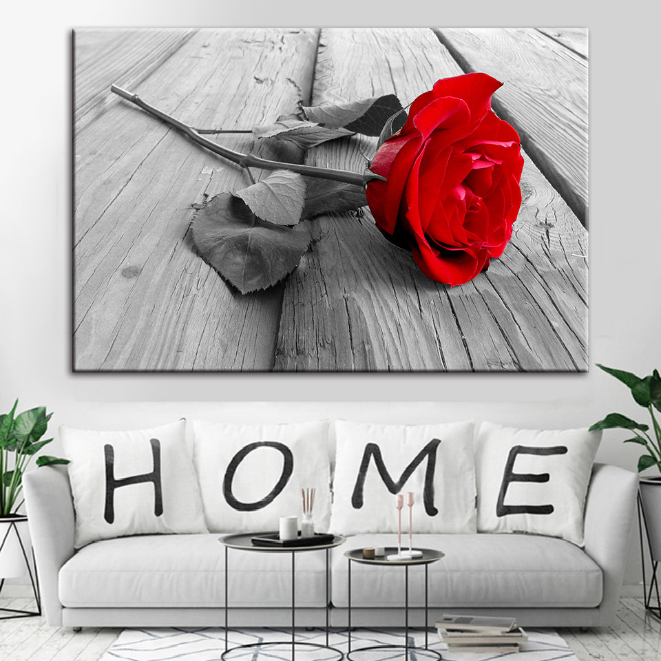 Lonely Rose - Canvas Wall Art Painting