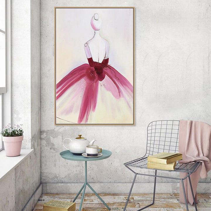 Watercolor Beautiful Dress - Canvas Wall Art Painting