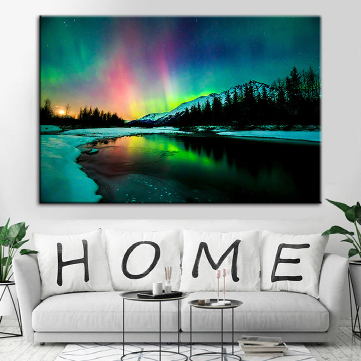Ireland's Aurora - Canvas Wall Art Painting