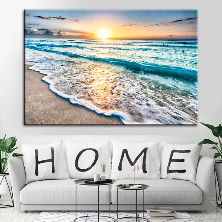 Sunny Florida Beach - Canvas Wall Art Painting