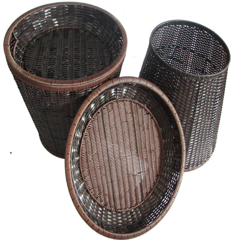Handcrafted Wicker Storage Baskets Set