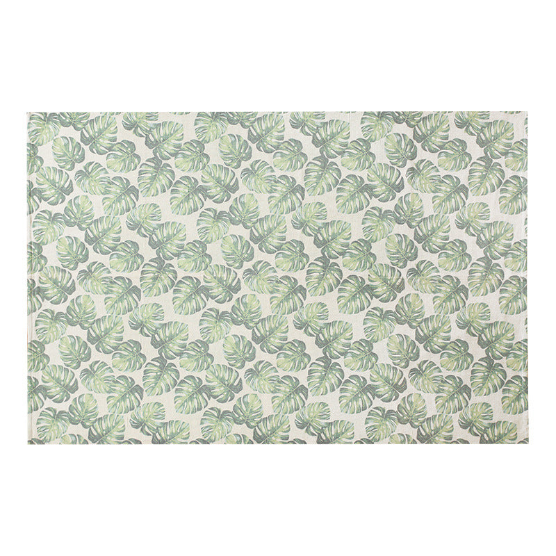 Patchwork runner made of flat-woven cotton blend with graphic stripe and checkered fields
