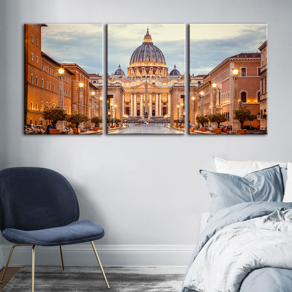 Fresh Palace 3 Piece - Canvas Wall Art Painting