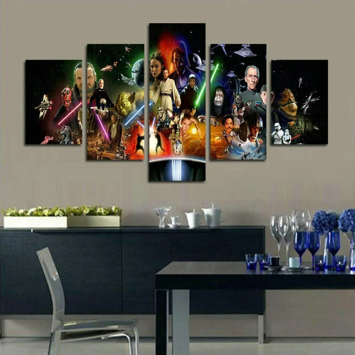 Set of 5 Stormtrooper Wall Canvas
