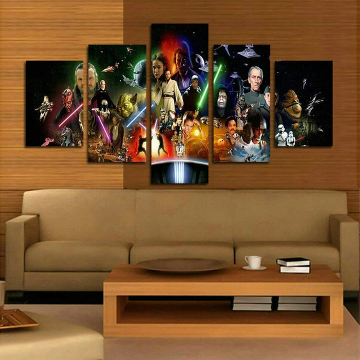 Set of 5 Stormtrooper Wall Canvas