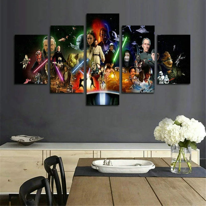 Set of 5 Stormtrooper Wall Canvas