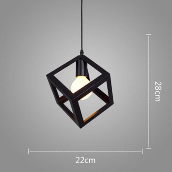 Modern geometric pendant light