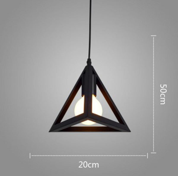 Modern geometric pendant light