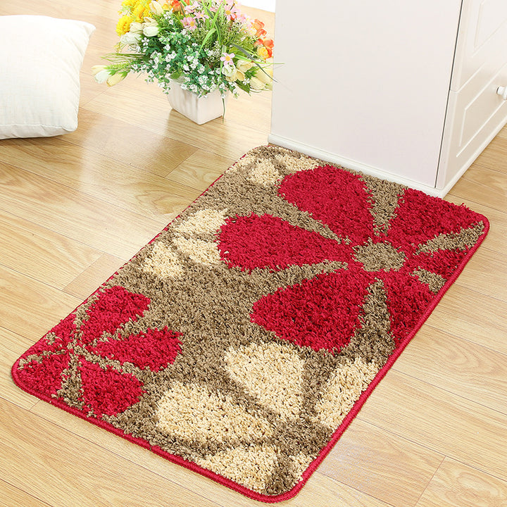 Floral Patterned Area Mat for Home
