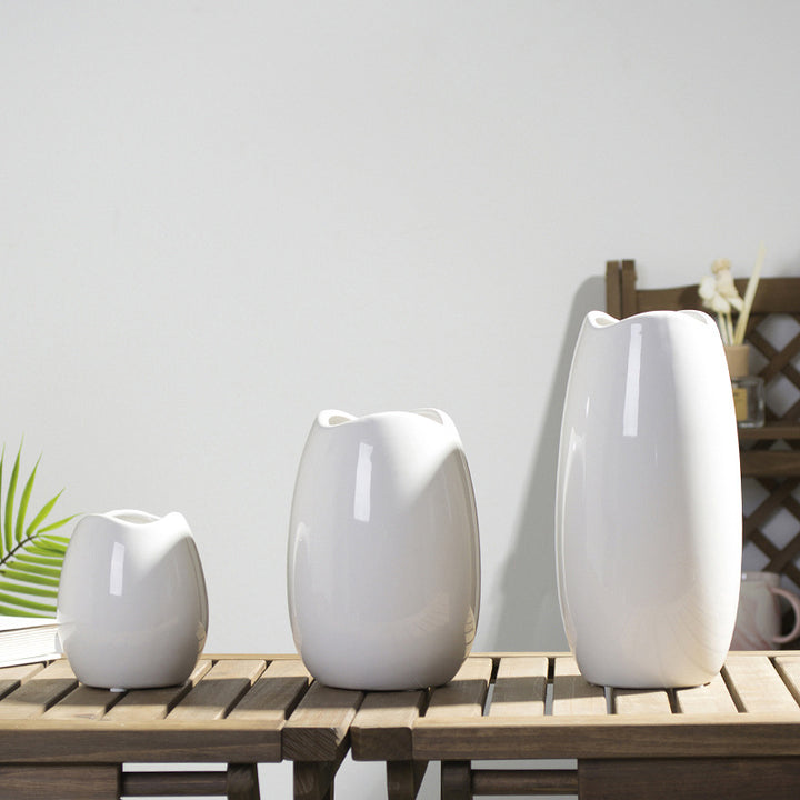 Stylish ceramic vase
