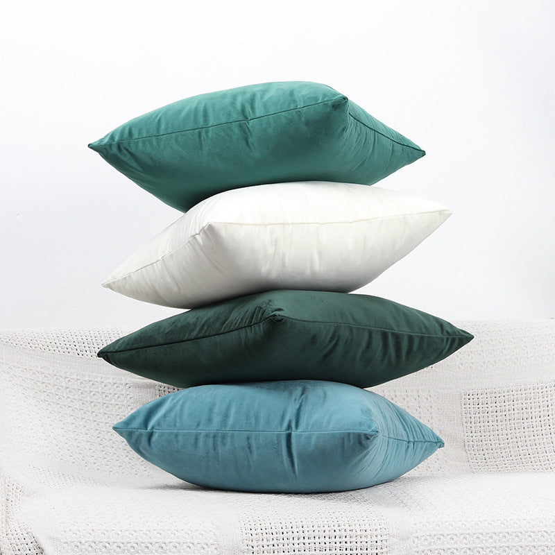 Plush Velvet Lumbar and Square Throw Pillow Covers