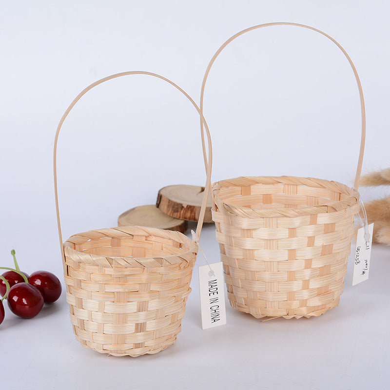 Handcrafted Natural Woven Storage Basket