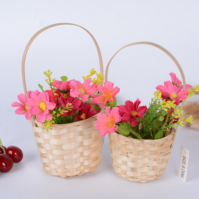 Handcrafted Natural Woven Storage Basket