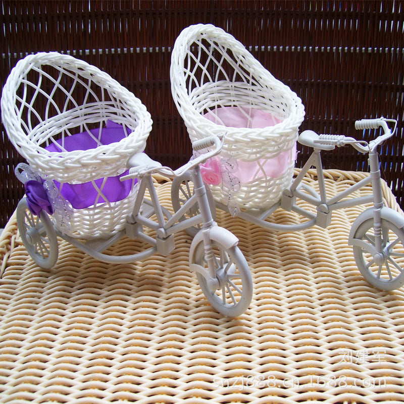 Decorative Bicycle Basket Planter