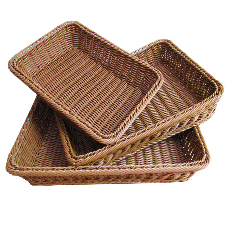 Handwoven Rectangular Storage Tray
