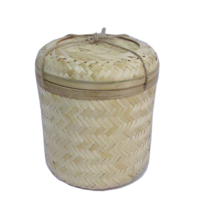 Natural Woven Storage Canister