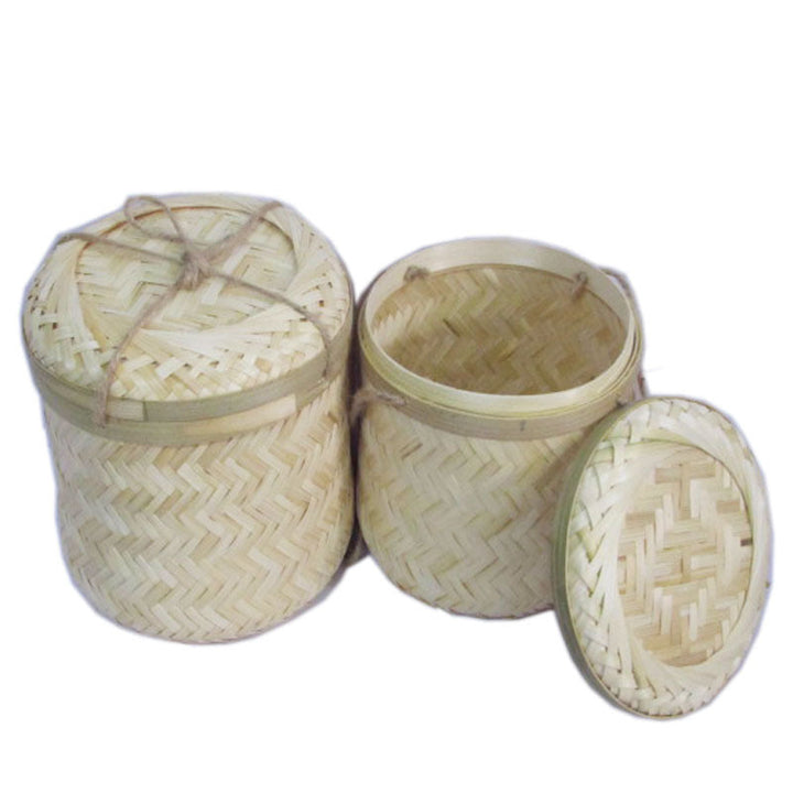 Natural Woven Storage Canister