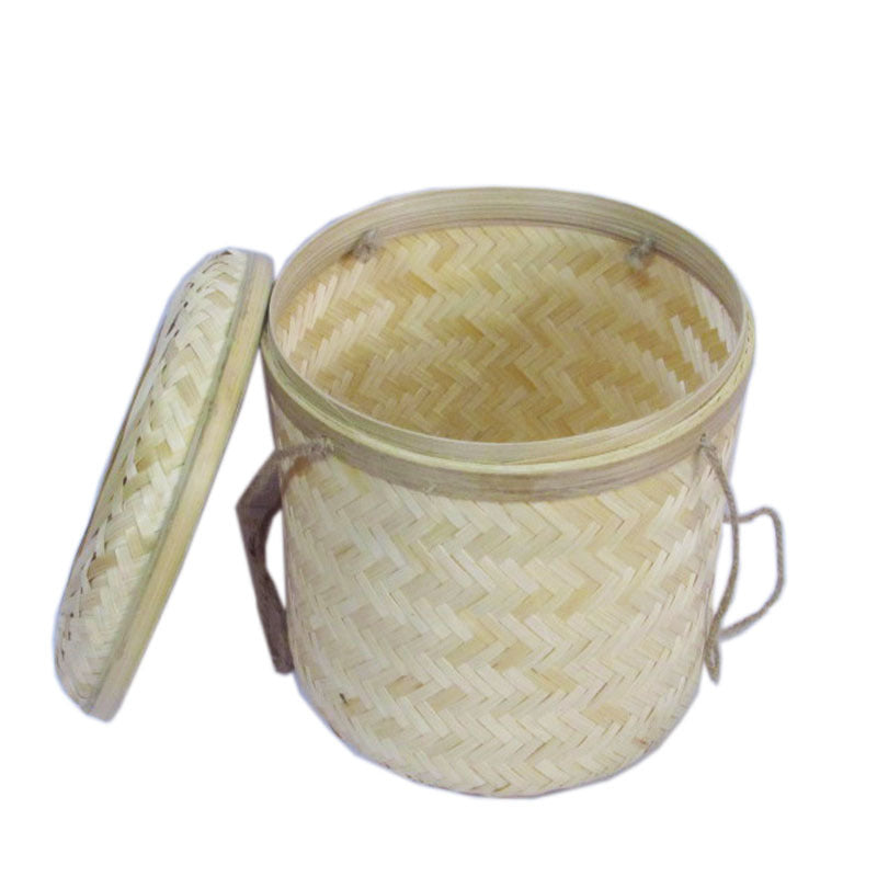 Natural Woven Storage Canister