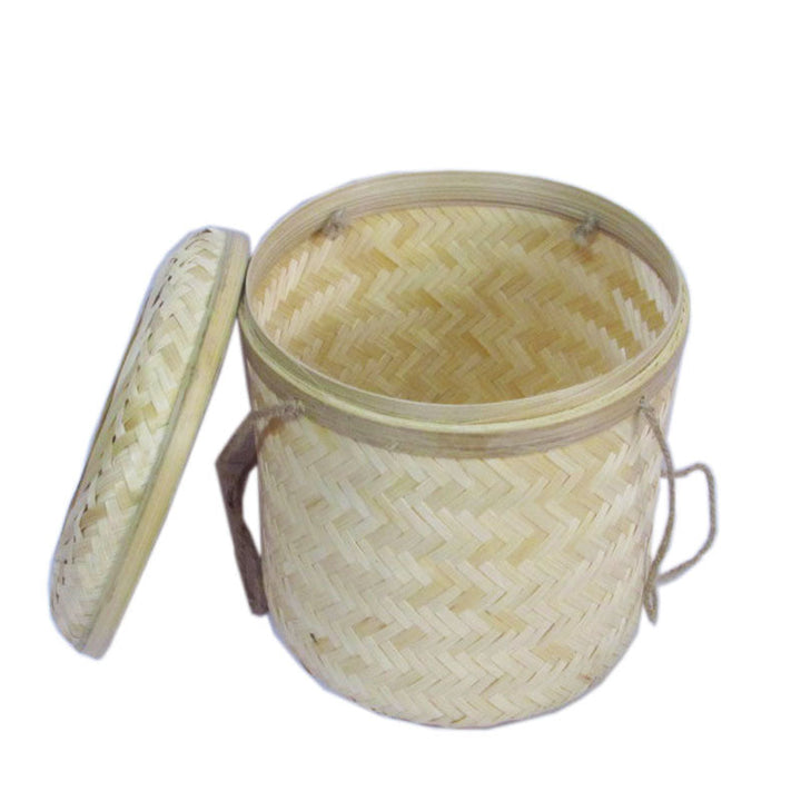 Natural Woven Storage Canister