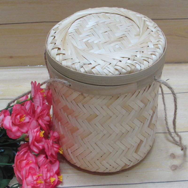 Natural Woven Storage Canister