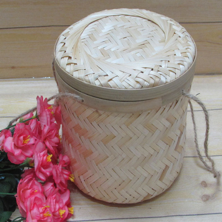Natural Woven Storage Canister
