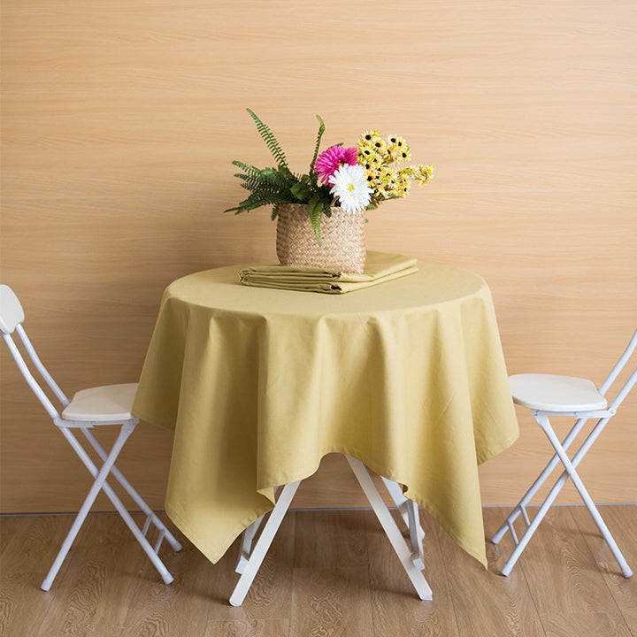 Woven Boho table runner with fringes and abstract watercolor pattern