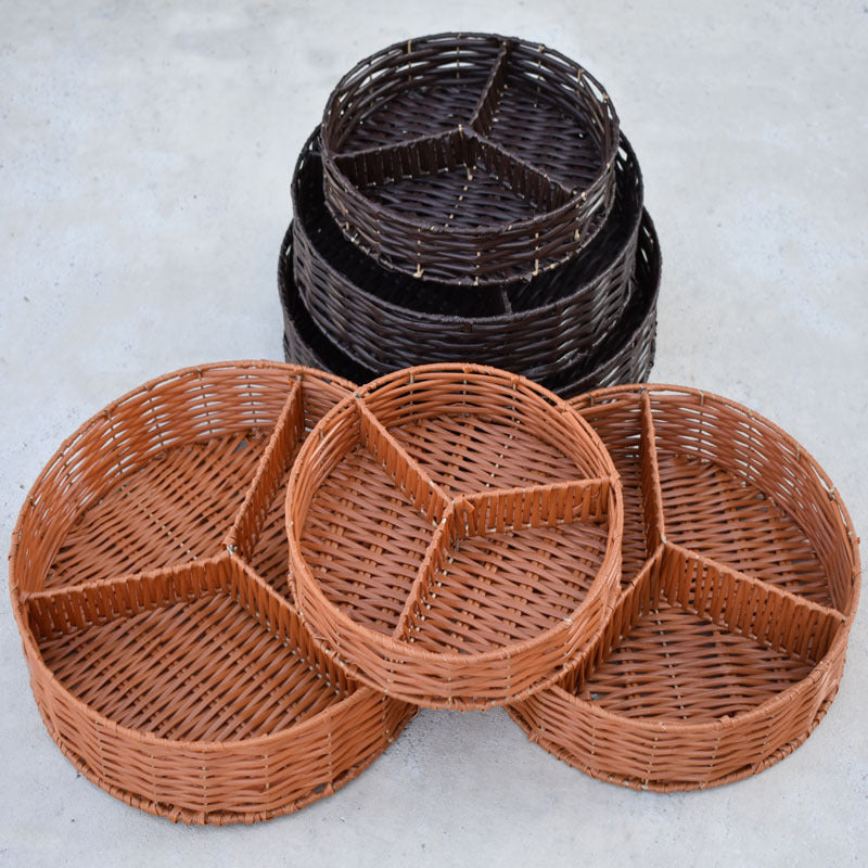Circular Woven Storage Tray