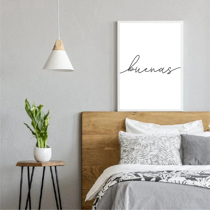 Buenas Noches Good Night Spanish Quotes Post Simple Black White Quotations Wall Art Fine Art Canvas Prints Minimalist Nordic Pictures For Bedroom